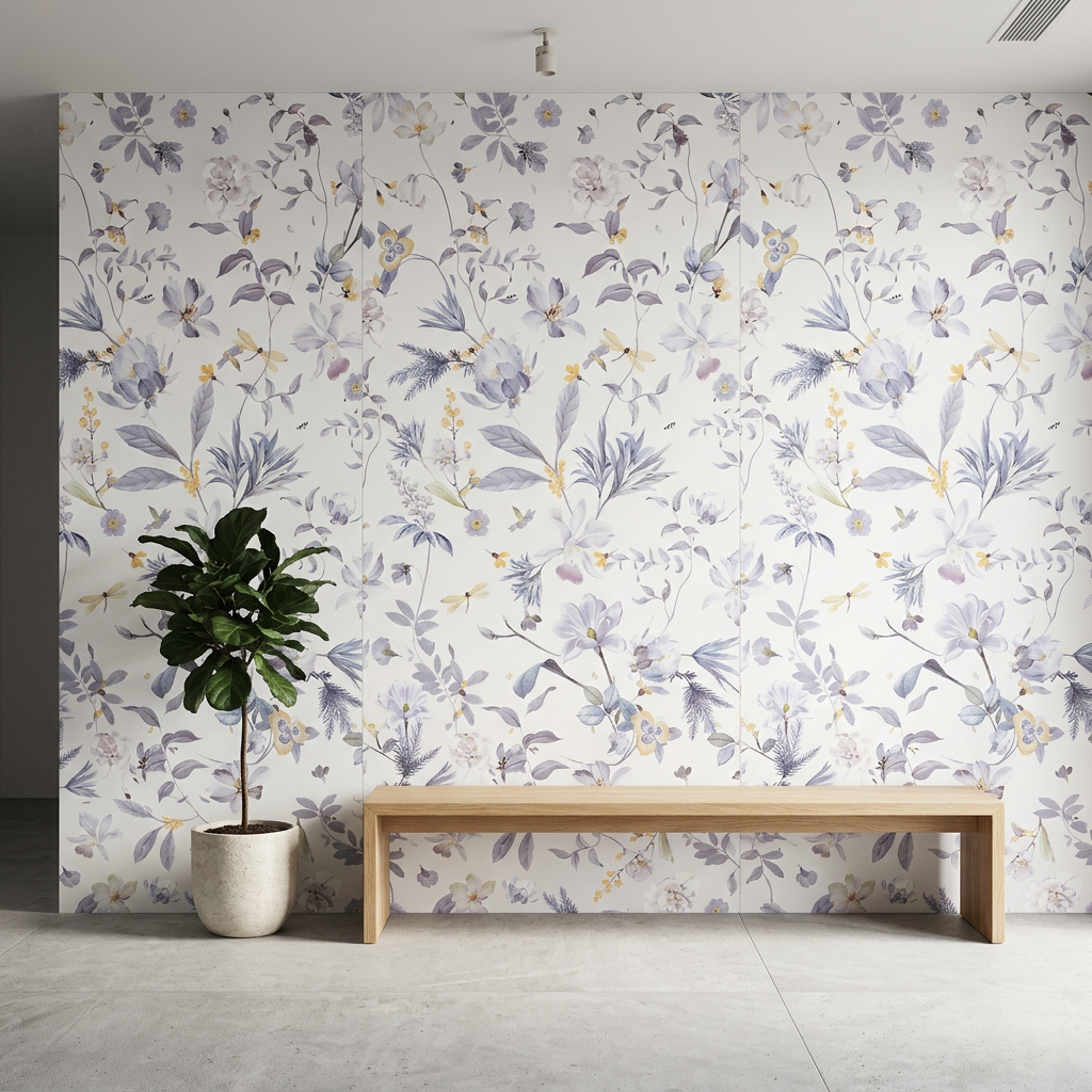 Jasmine XXL slab toegepast als wandafwerking in een interieur